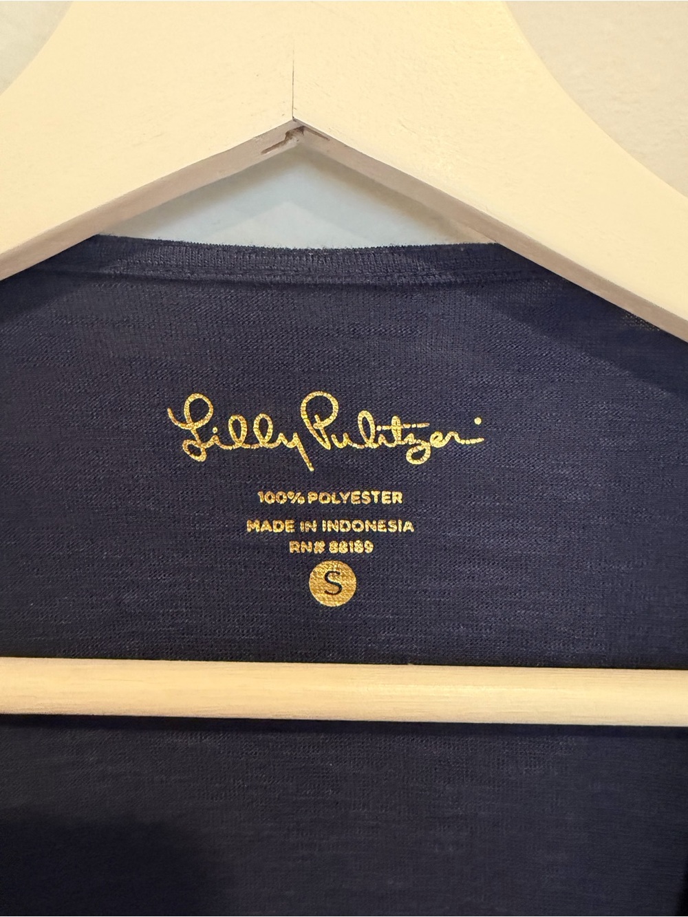 Lilly Pulitzer Navy Blue Embroidered Brewster Dress Women’s Small Short Sleeve - Picture 6 of 6